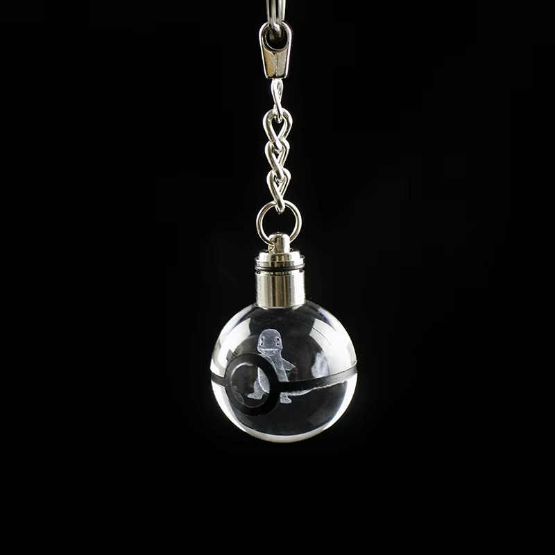 Llavero Led 3D Luminoso de Cristal