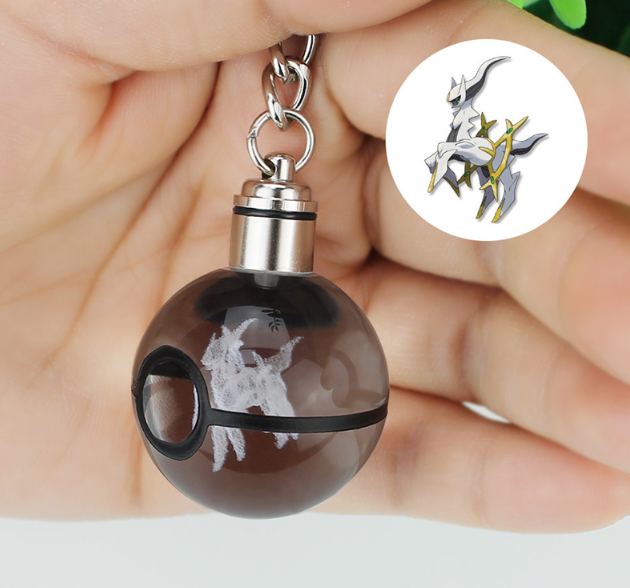 Llavero Led 3D Luminoso de Cristal