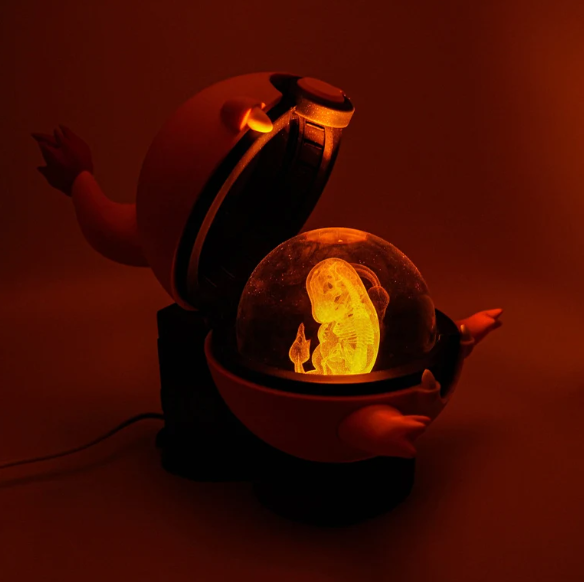 Lámpara de cristal con diseño 3D Pkm