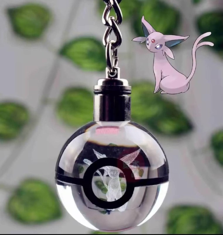 Llavero Led 3D Luminoso de Cristal